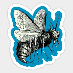 Monstrous Gluttonous Lord of the Heavens Demonic Fly Cut Out Sticker